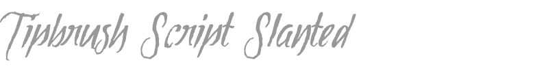 Tipbrush Script Slanted