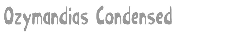 Ozymandias Condensed