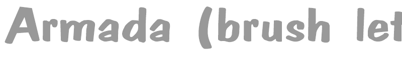 Armada (brush lettering)