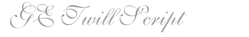 GE Twill Script
