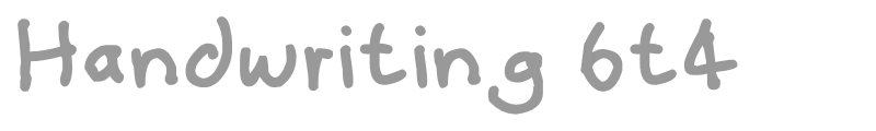 Handwriting 6t4