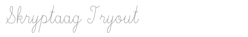 Skryptaag Tryout