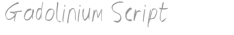 Gadolinium Script