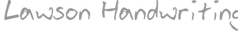 Lawson Handwriting