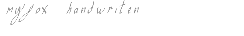 myfox handwriten