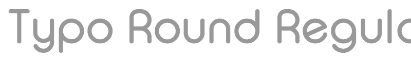 Typo Round Regular Demo