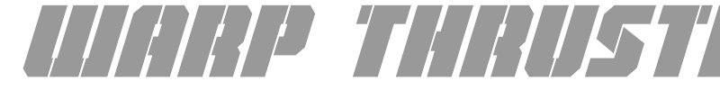 Warp Thruster Condensed Italic