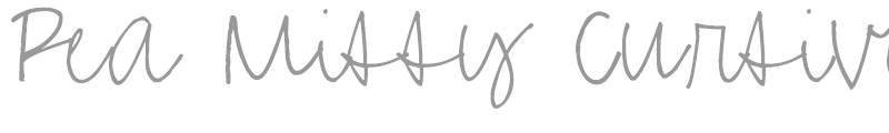 Pea Missy Cursive