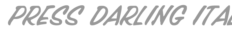 Press Darling Italic