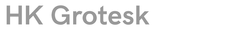 HK Grotesk