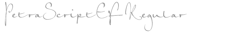 PetraScriptEF-Regular