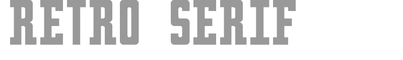 Retro Serif
