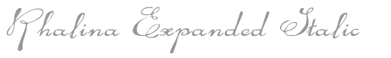Rhalina Expanded Italic