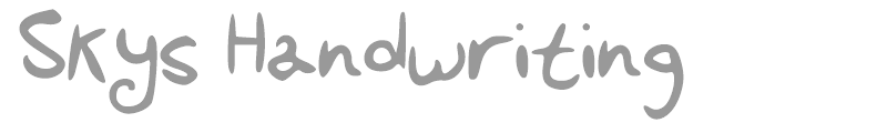 Skys Handwriting