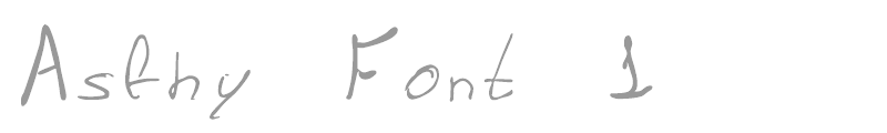 Asfhy Font 1