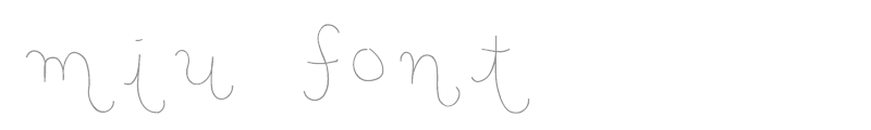miu font