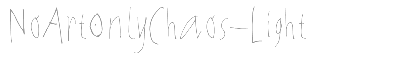 NoArtOnlyChaos-Light
