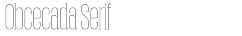 Obcecada Serif