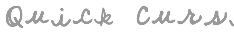 Quick Cursive