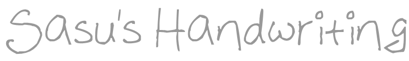 Sasu's Handwriting