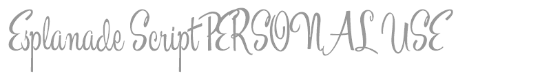 Esplanade Script