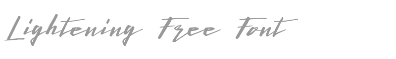 Lightening Free Font