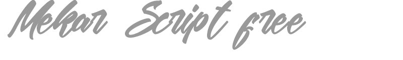 Mekar Script free