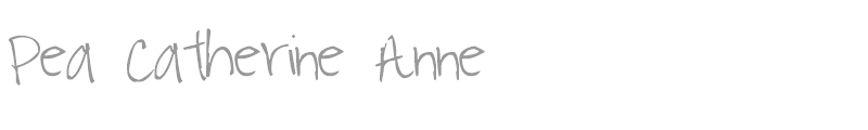 Pea Catherine Anne
