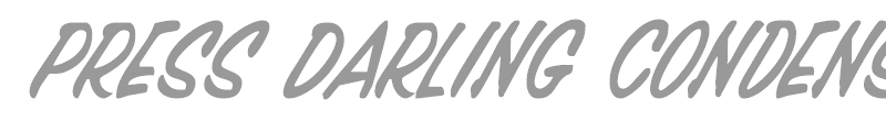 Press Darling Condensed Italic