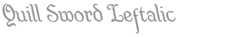 Quill Sword Leftalic
