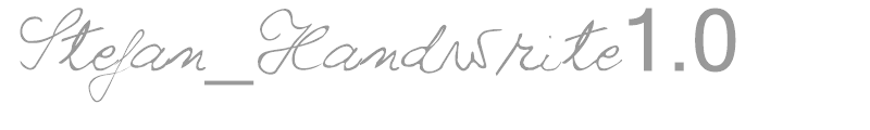 Stefan_Handwrite1.0