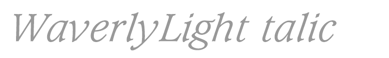WaverlyLightCondensed