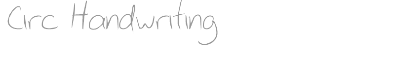 Circ Handwriting