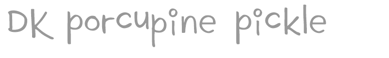 DK Porcupine Pickle