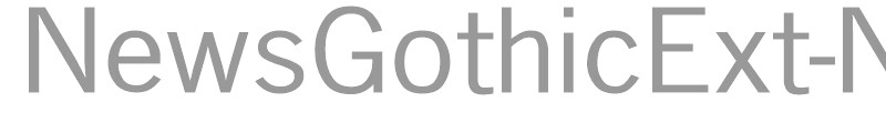 NewsGothicExt-N