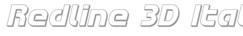 Redline 3D Italic