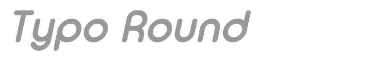 Typo Round Bold Demo
