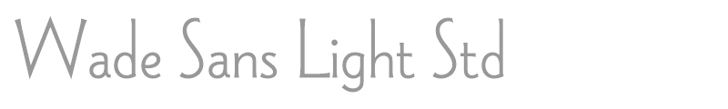Wade Sans Light Std