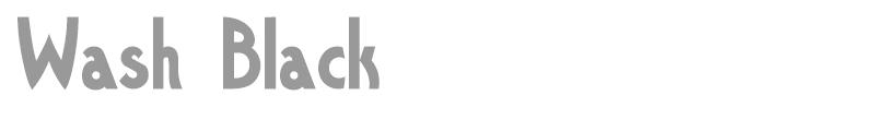 Wash Black