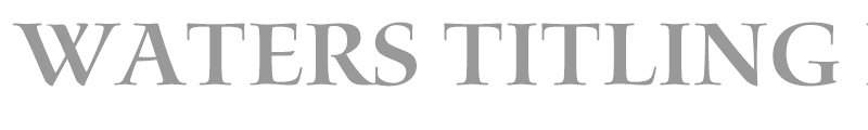 Waters Titling Pro