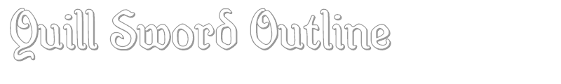 Quill Sword Outline
