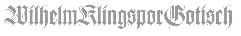 WilhelmKlingsporGotisch