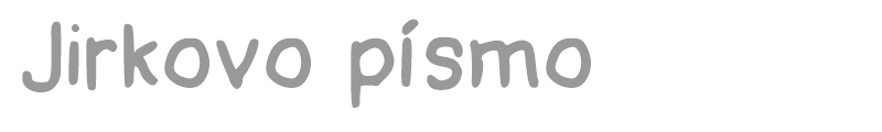 Jirkovo p?smo