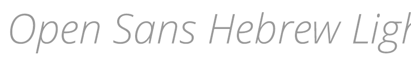 Open Sans Hebrew