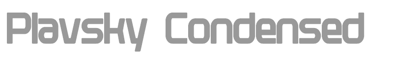 Plavsky Condensed