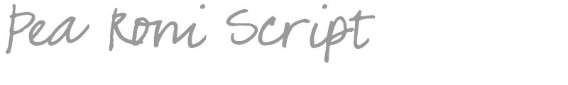 Pea Roni Script