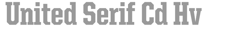 United Serif Cond