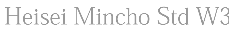 Heisei Mincho Std
