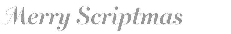 Merry Scriptmas