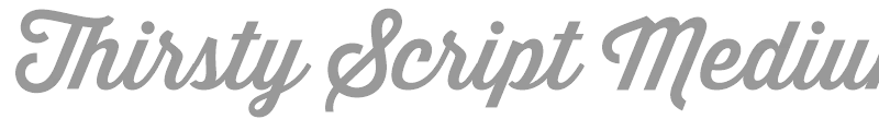 Thirsty Script Medium